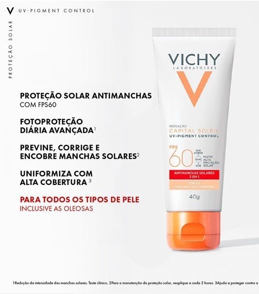 Protetor Solar Facial Com Cor UV-Pigment Control FPS60