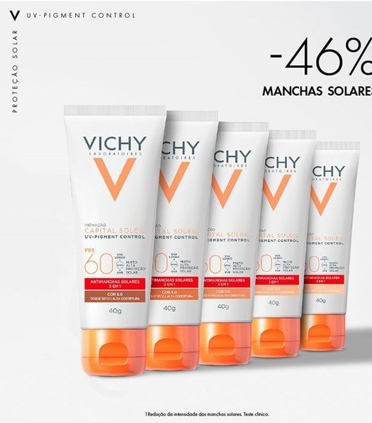 Protetor Solar Facial Com Cor UV-Pigment Control FPS60