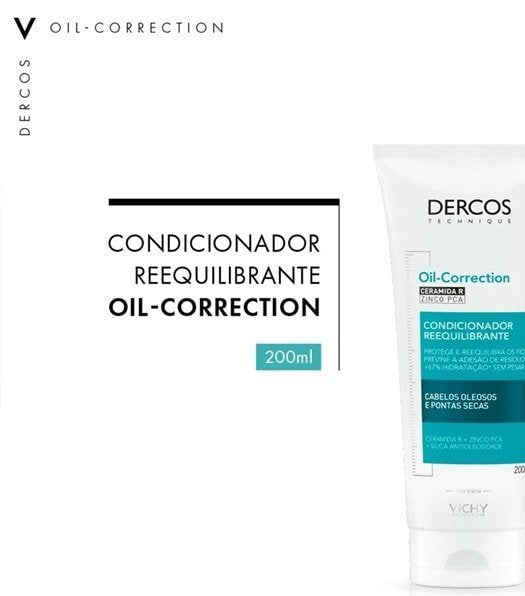 Condicionador Reequilibrante Oil-Correction Com Ceramida R e Zinco PCA 200ml