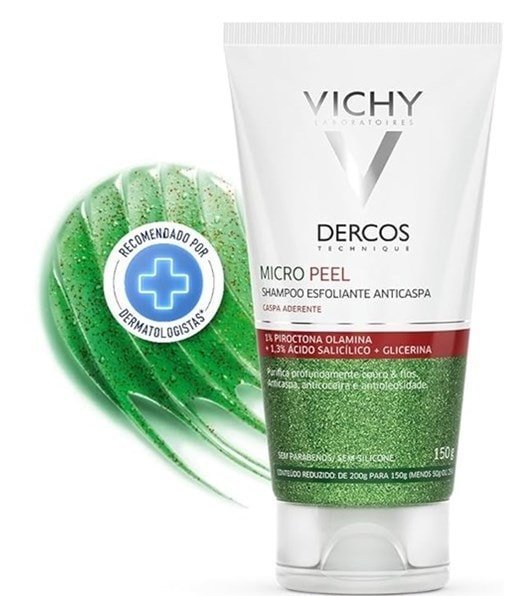 Shampoo Esfoliante Anticaspa Dercos MicroPeel 250ml