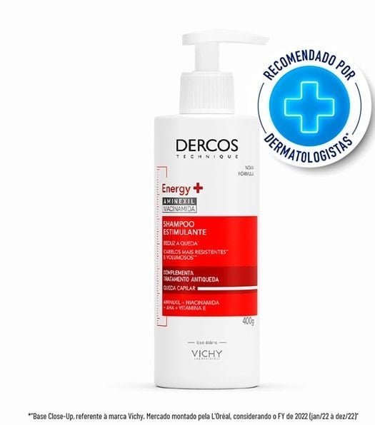 DERCOS Shampoo Estimulante Antiqueda Energy+ 400g