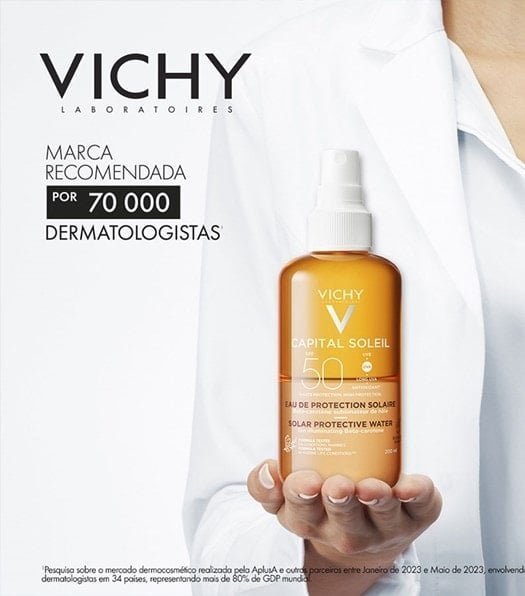 Água solar protetora iluminadora Corporal FPS 50 200ml