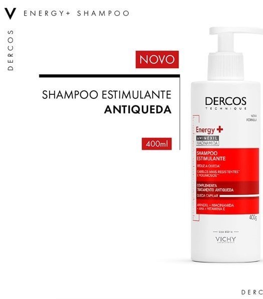DERCOS Shampoo Estimulante Antiqueda Energy+ 400g