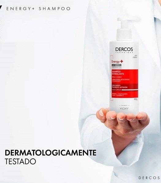 DERCOS Shampoo Estimulante Antiqueda Energy+ 400g
